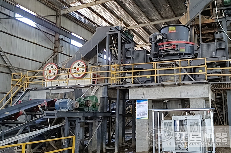 制砂生產(chǎn)線廠房環(huán)保現(xiàn)場(chǎng)