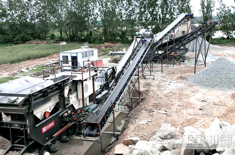 輪胎式移動石頭破碎機(jī)