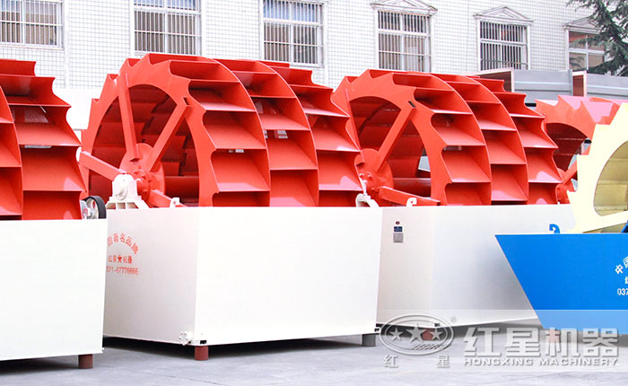 大型三輪斗洗砂機