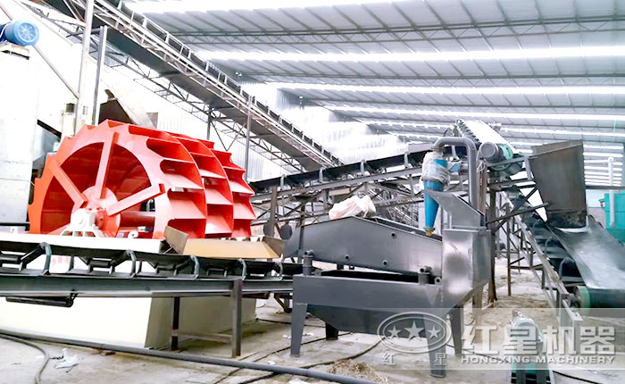 洗砂機環保生產現場