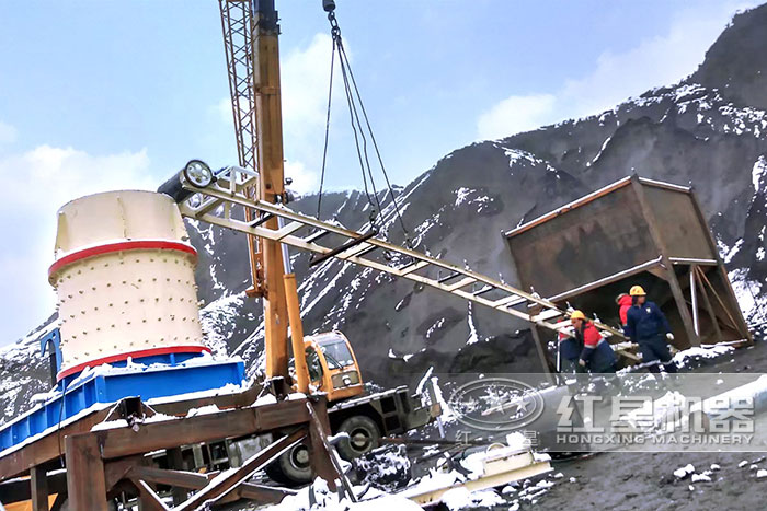 復合式破碎機用戶作業現場