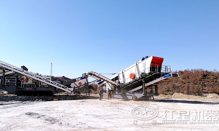 時產300噸破碎作業現場