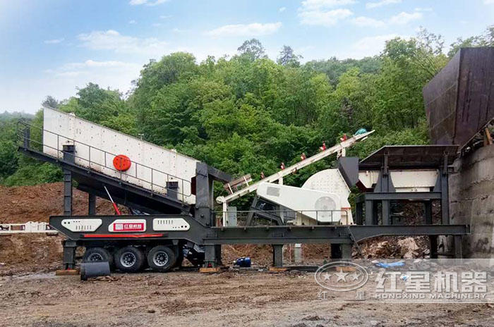 重錘破移動破碎機“一次成型”河南生產現場