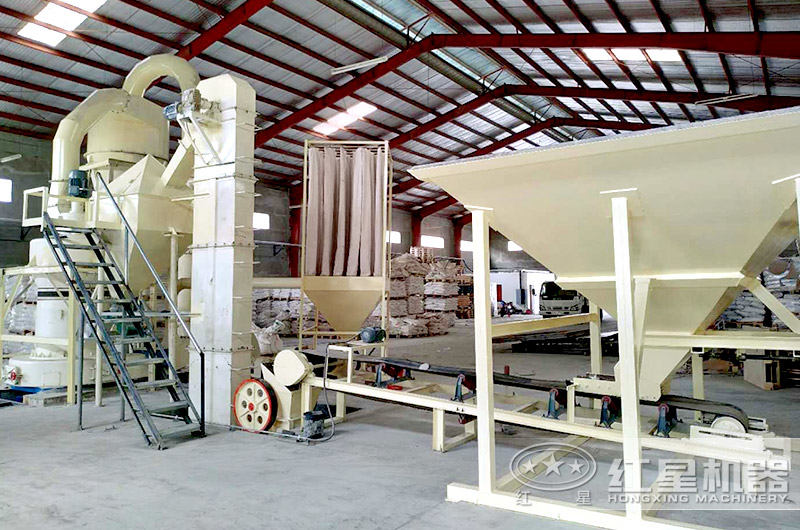 雷蒙磨粉機(jī)生產(chǎn)線現(xiàn)場